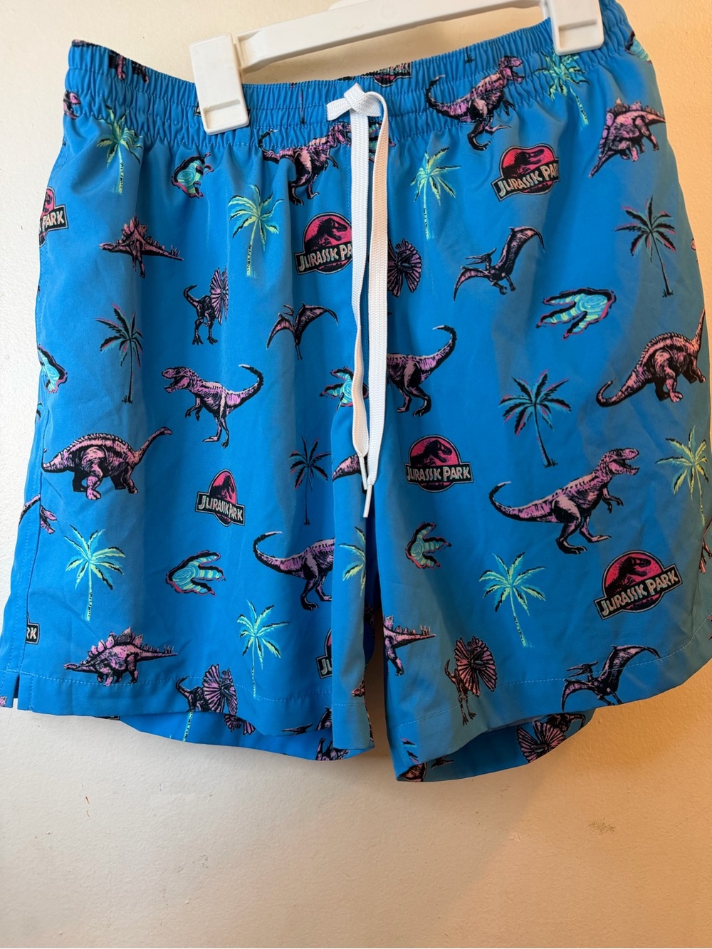 Chubbies Jurassic Park Dinosaur Swim Trunks Shorts Large 5.5” Inseam
